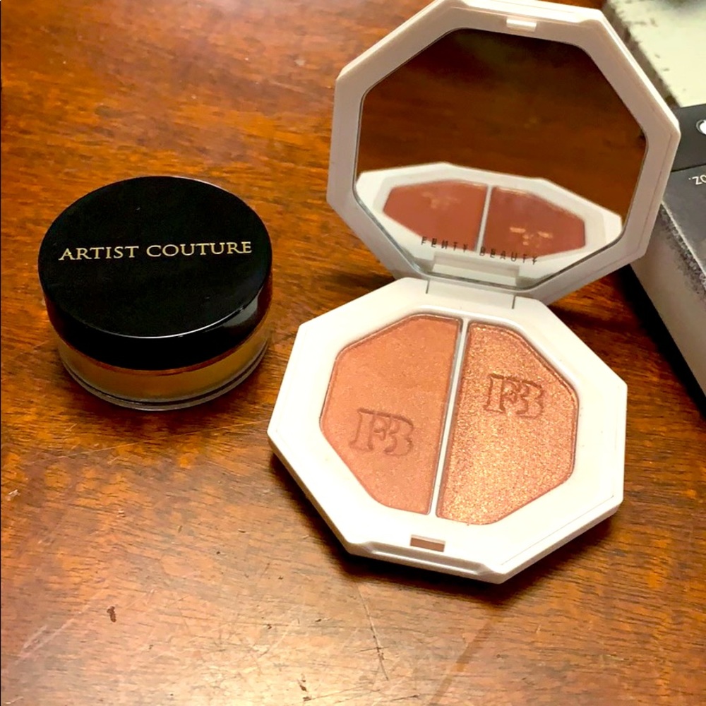 Artist couture and Fenty beauty highlighters